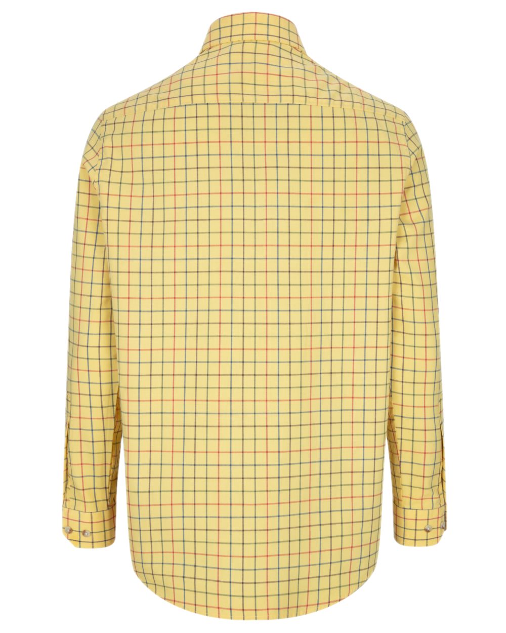 Gold Tattersall Coloured Hoggs of Fife Governor Tattersall Shirt on white background