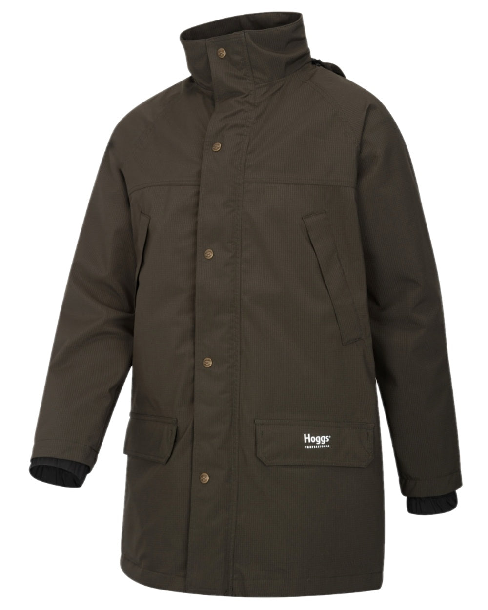 Green Coloured Hoggs of Fife Green King II Waterproof Jacket on white background