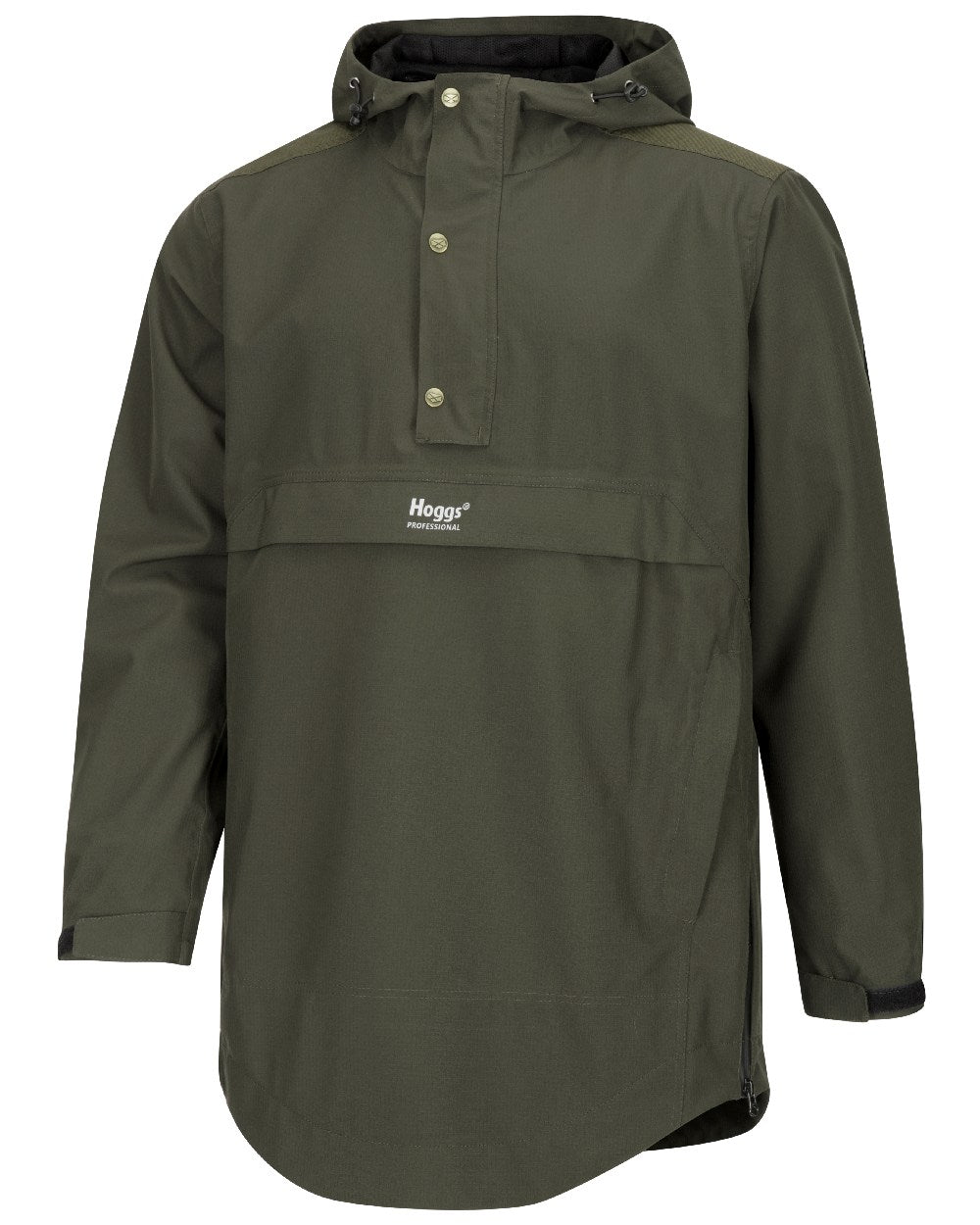 Green Coloured Hoggs of Fife Green King II Waterproof Smock on white background