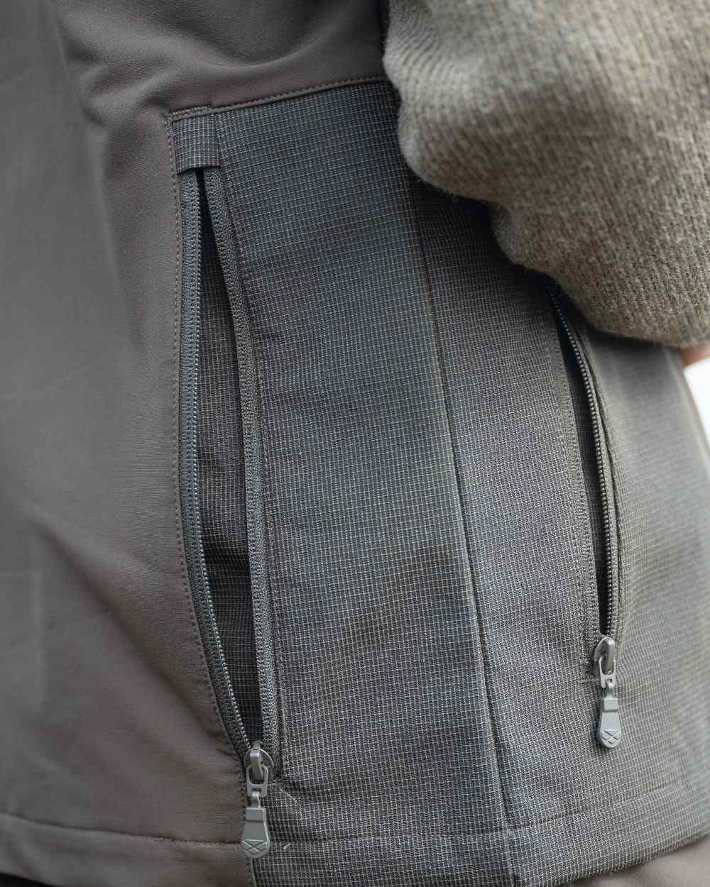 Meadow Green Coloured Hoggs of Fife Hebrides II Quarter Zip Windproof Pullover on white background