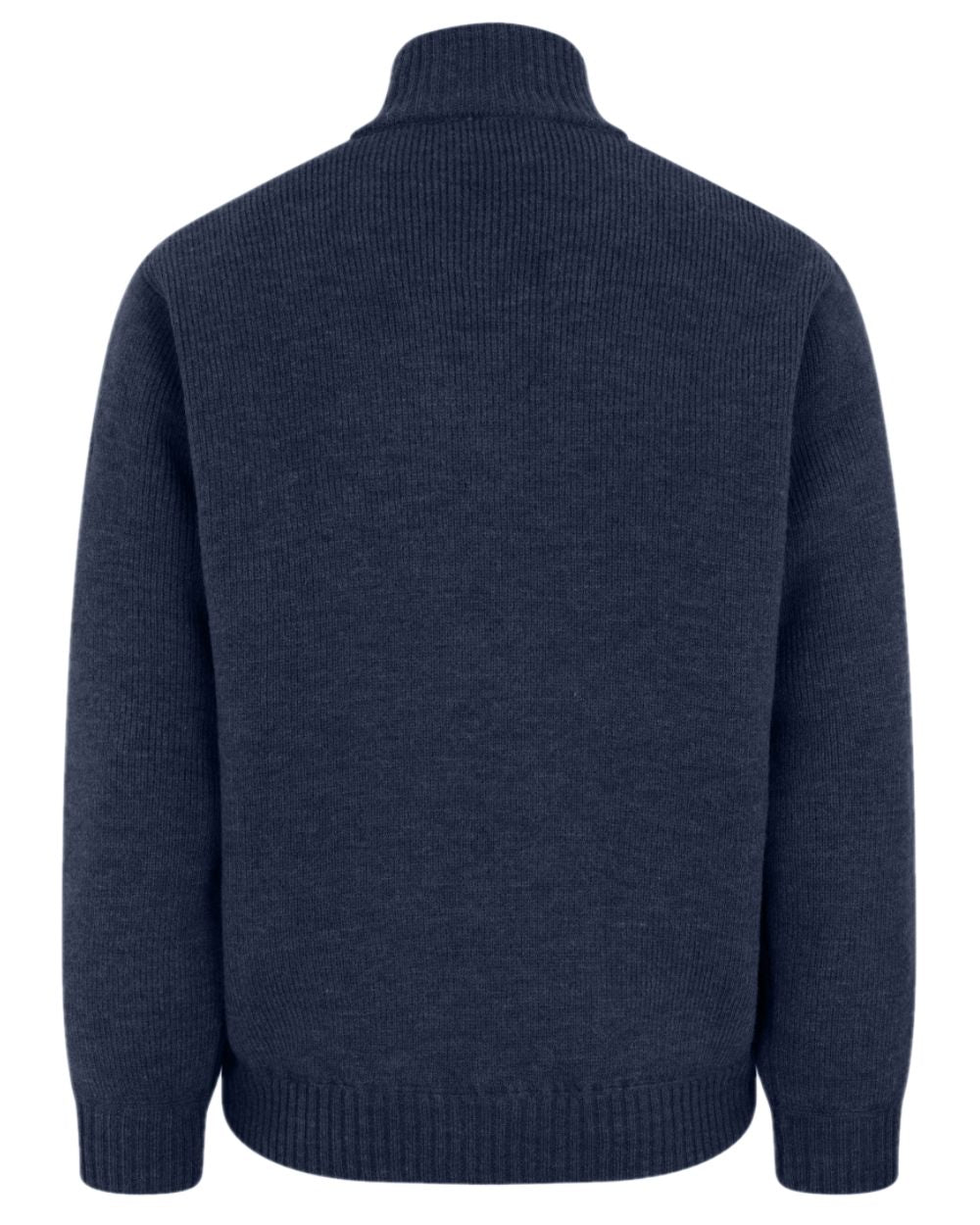 Storm Blue Coloured Hoggs of Fife Hebrides II Quarter Zip Windproof Pullover on white background