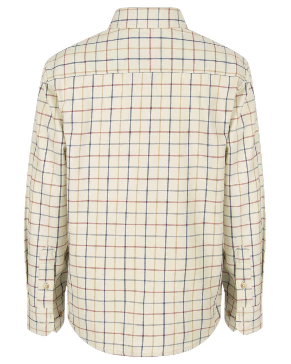 Ivory Tattersall Coloured Hoggs of Fife Junior Ambassador Tattersall Shirt on white background