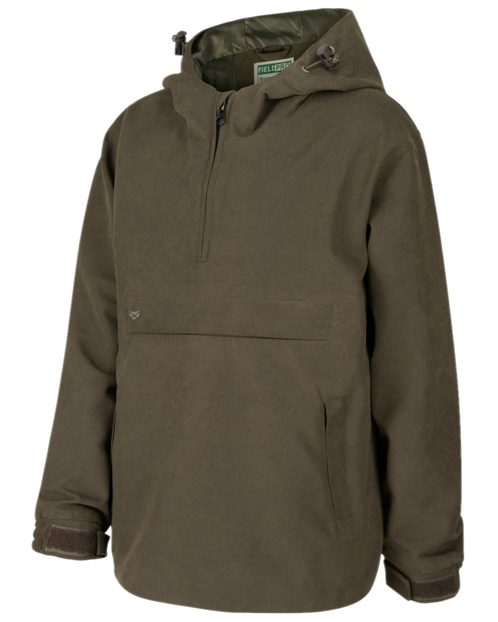 Dark Green Coloured Hoggs of Fife Junior Struther Waterproof Smock on white background