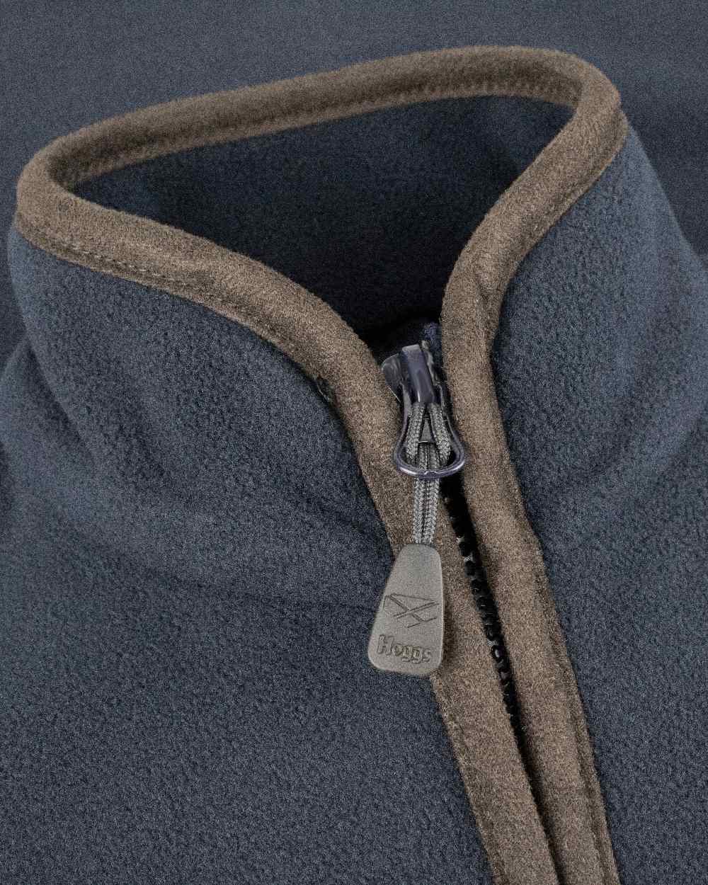 Navy Coloured Hoggs of Fife Junior Woodhall Fleece Gilet on white background