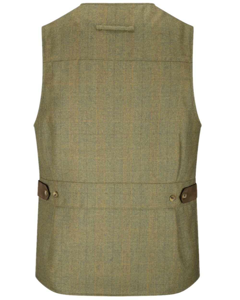 Autumn Bracken Coloured Hoggs of Fife Kinloch Technical Tweed Field Waistcoat on white background