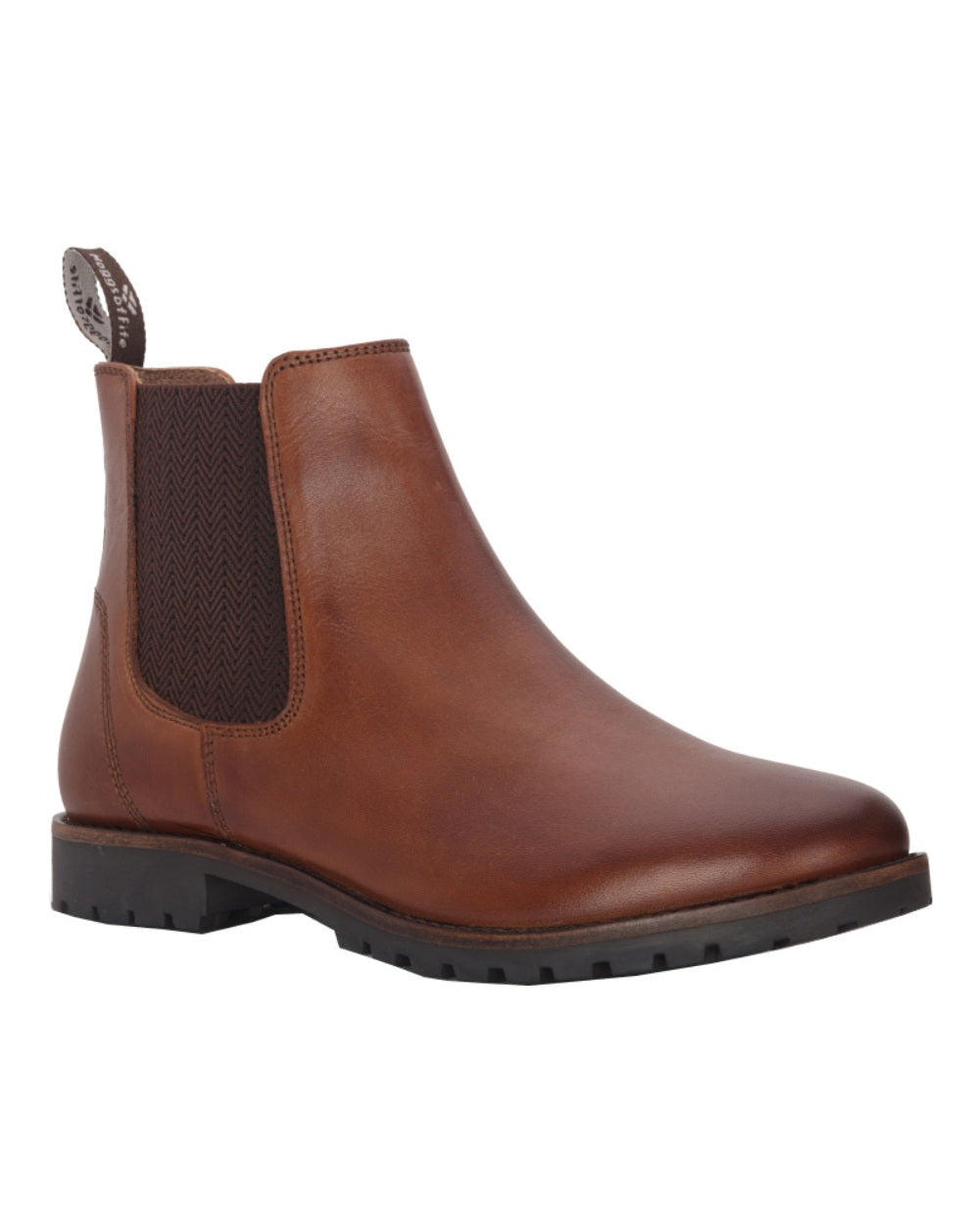 Tan Coloured Hoggs of Fife Ladies Jodhpur Dealer Boots On white background