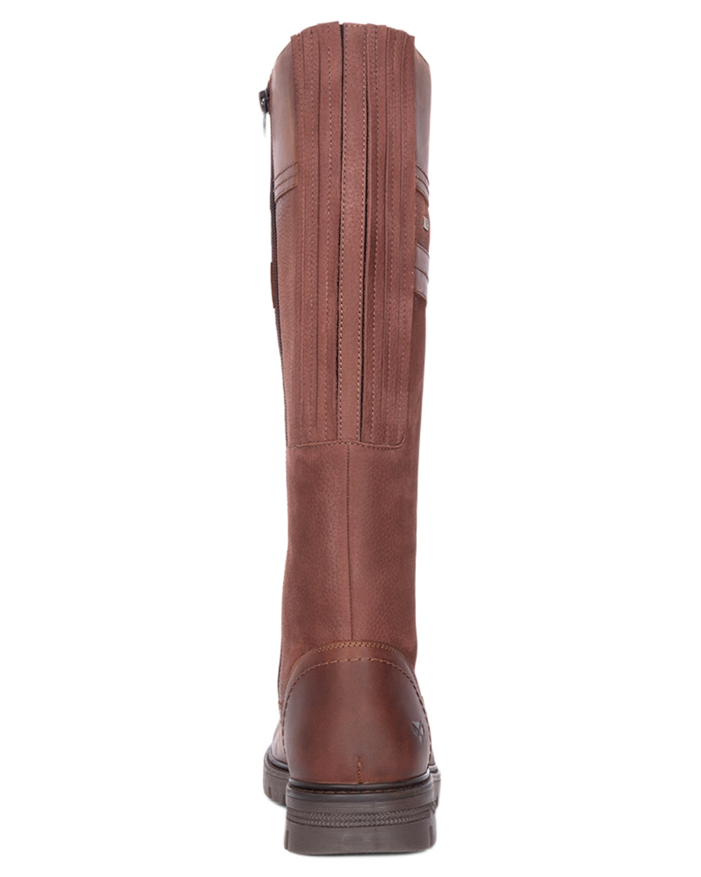 Oxblood Coloured Hoggs of Fife Letham Country Waterproof Boots on white background