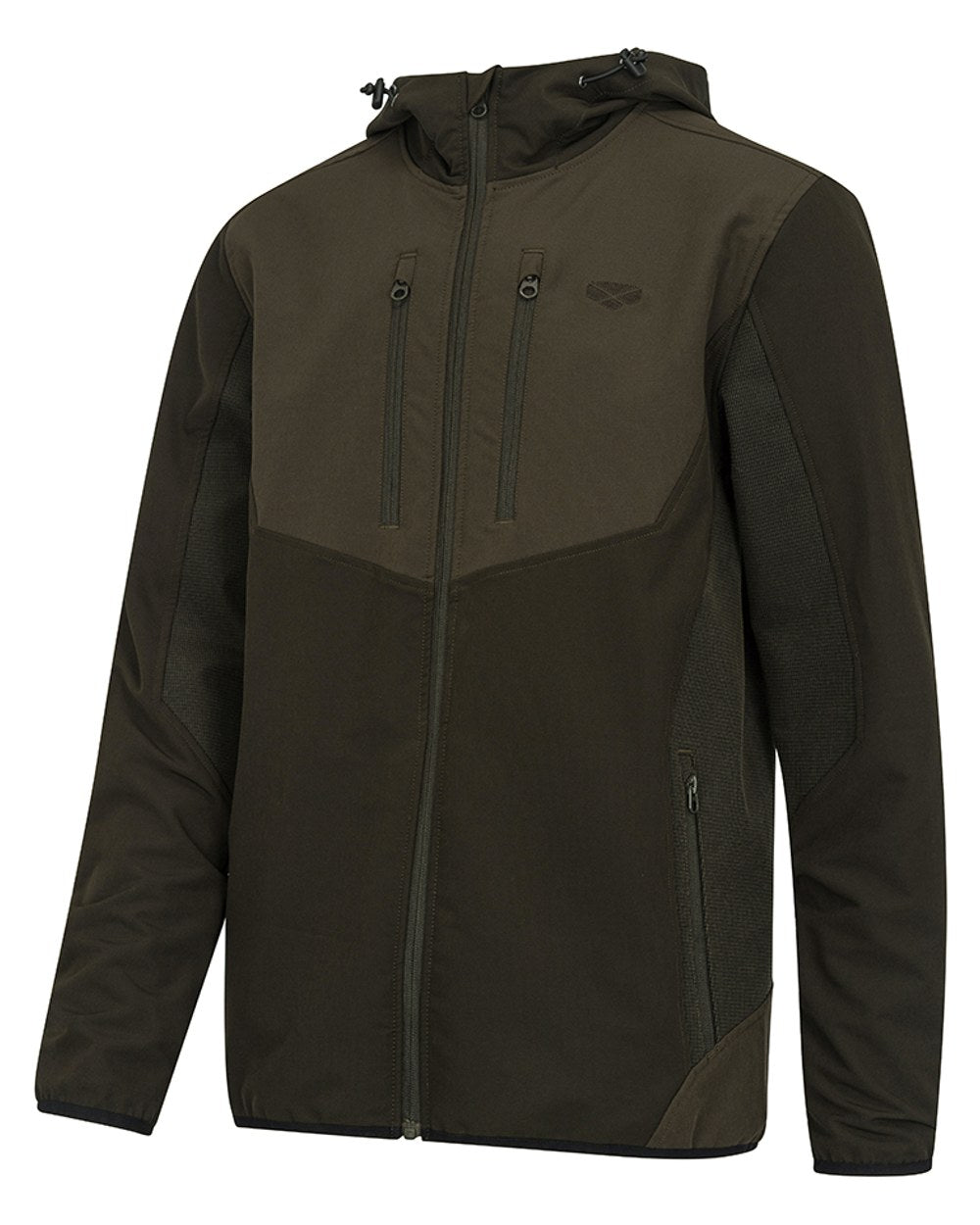 Green Coloured Hoggs of Fife Mens Ardross 4 Way Active Jacket on white background