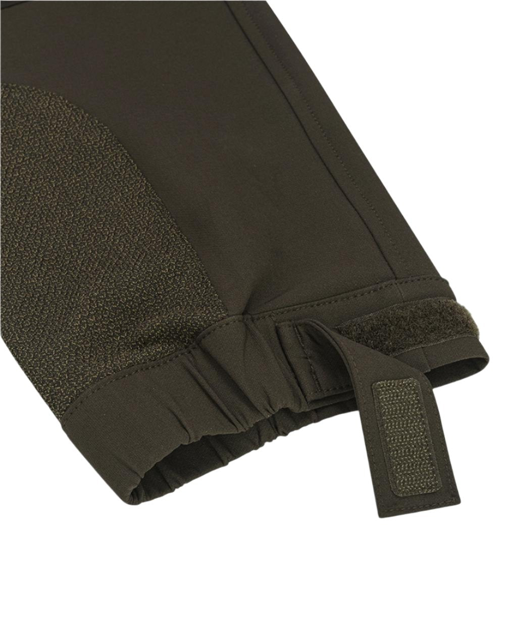 Green Coloured Hoggs of Fife Mens Ardross 4 Way Active Trousers on white background