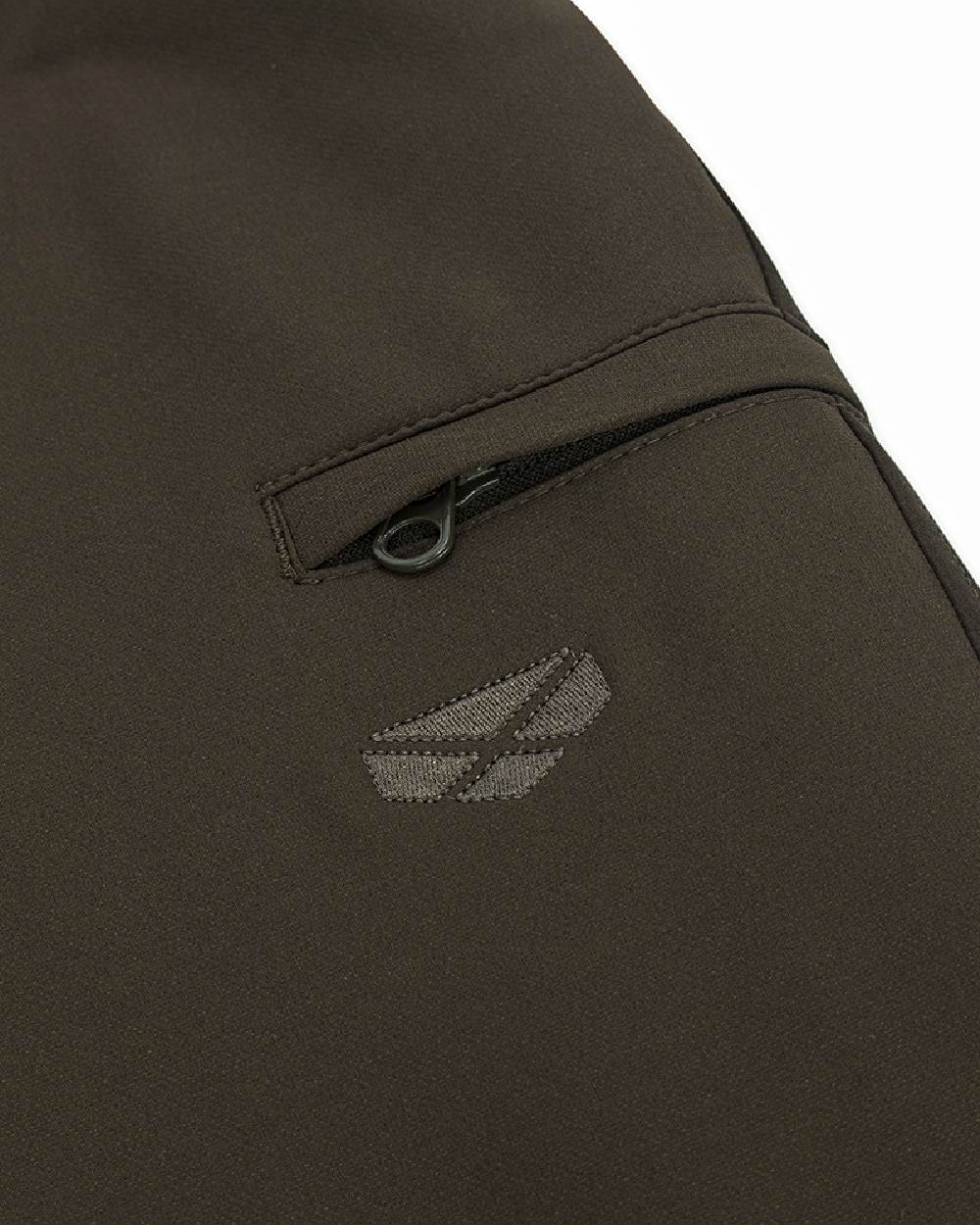 Green Coloured Hoggs of Fife Mens Ardross 4 Way Active Trousers on white background