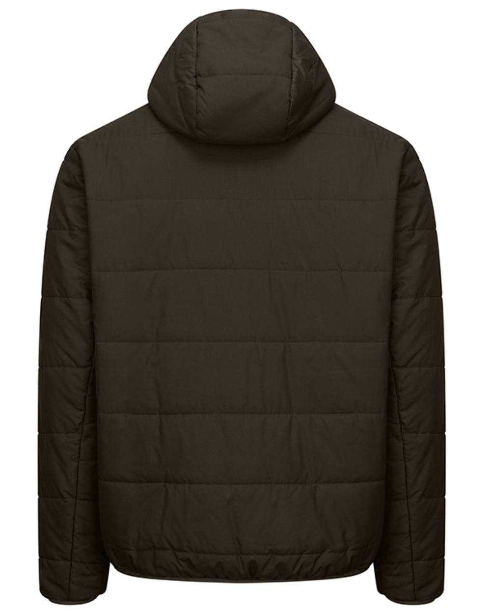 Olive coloured Hoggs of Fife Mens Aviemore Reversible Insulated Jacket on white background
