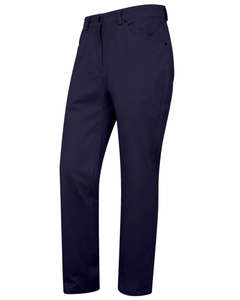 Navy coloured Hoggs of Fife Mens Craigtoun Stretch Twill Jeans on white background