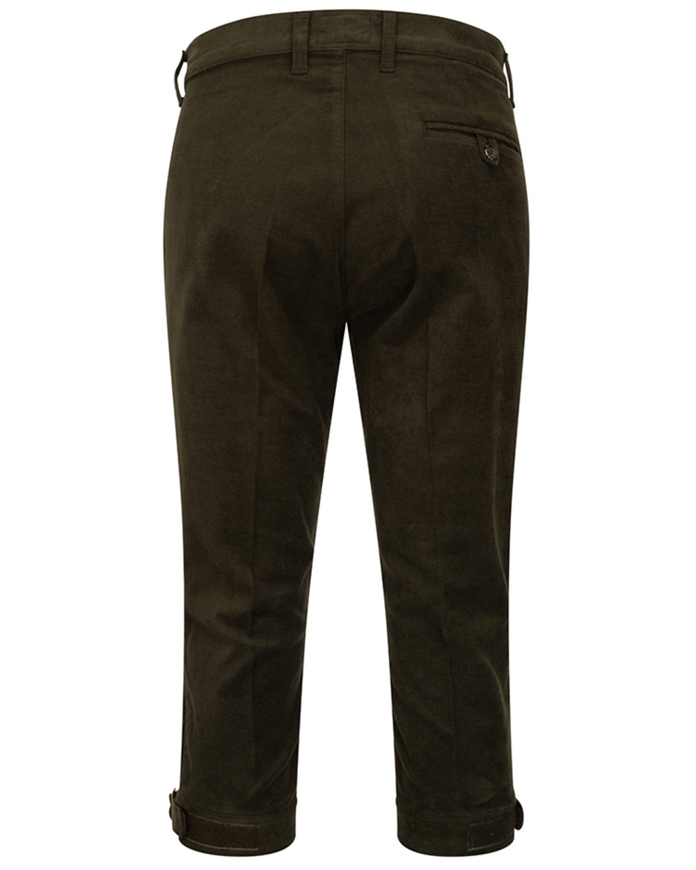 Olive Green colouredHoggs of Fife Mens Durness Moleskin Breeks on white background