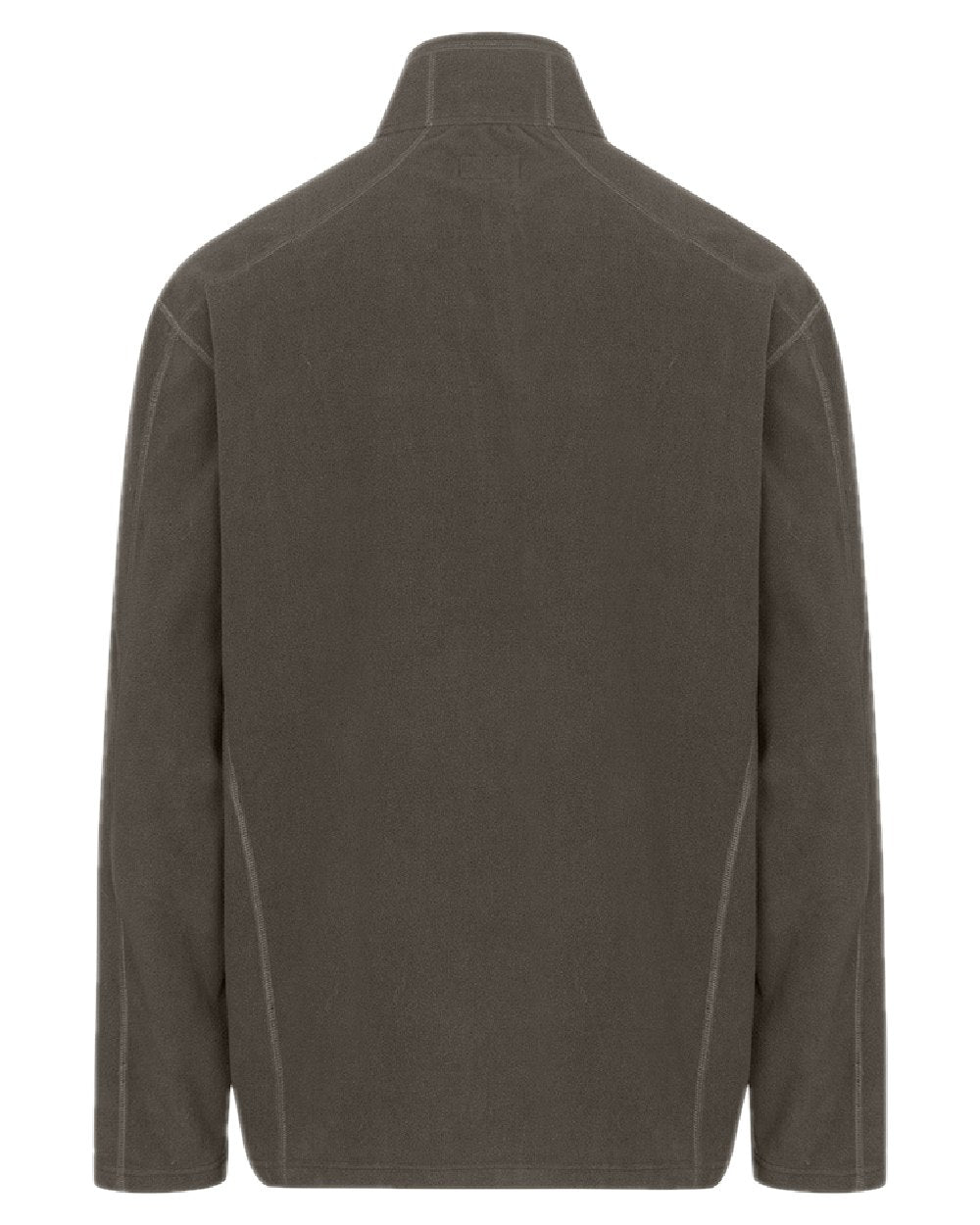 Beluga Coloured Hoggs of Fife Mens Islander Techpro Quarter Zip Shirt on white background