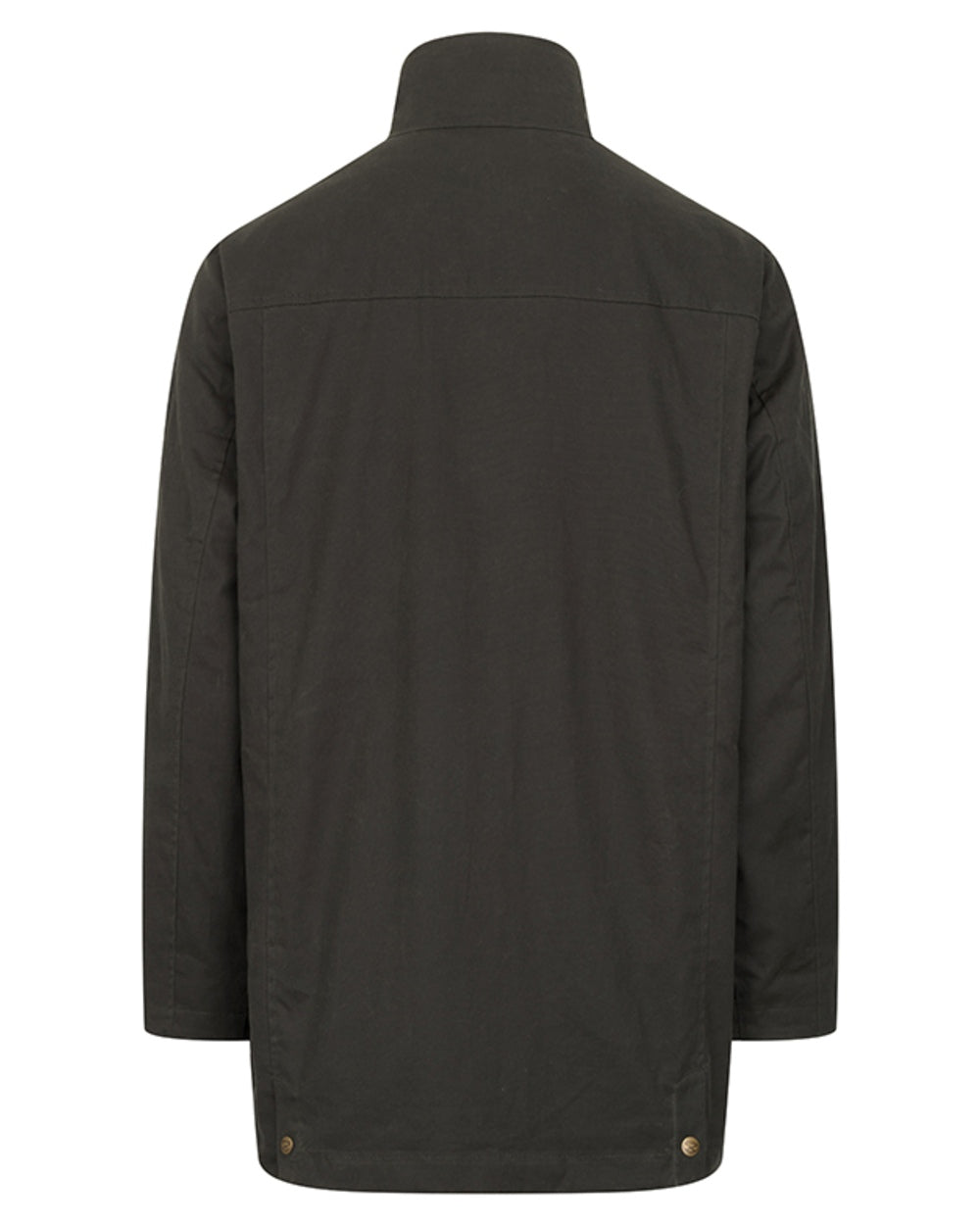 Dark Green coloured Hoggs of Fife Mens Linton Waxed Jacket on white background