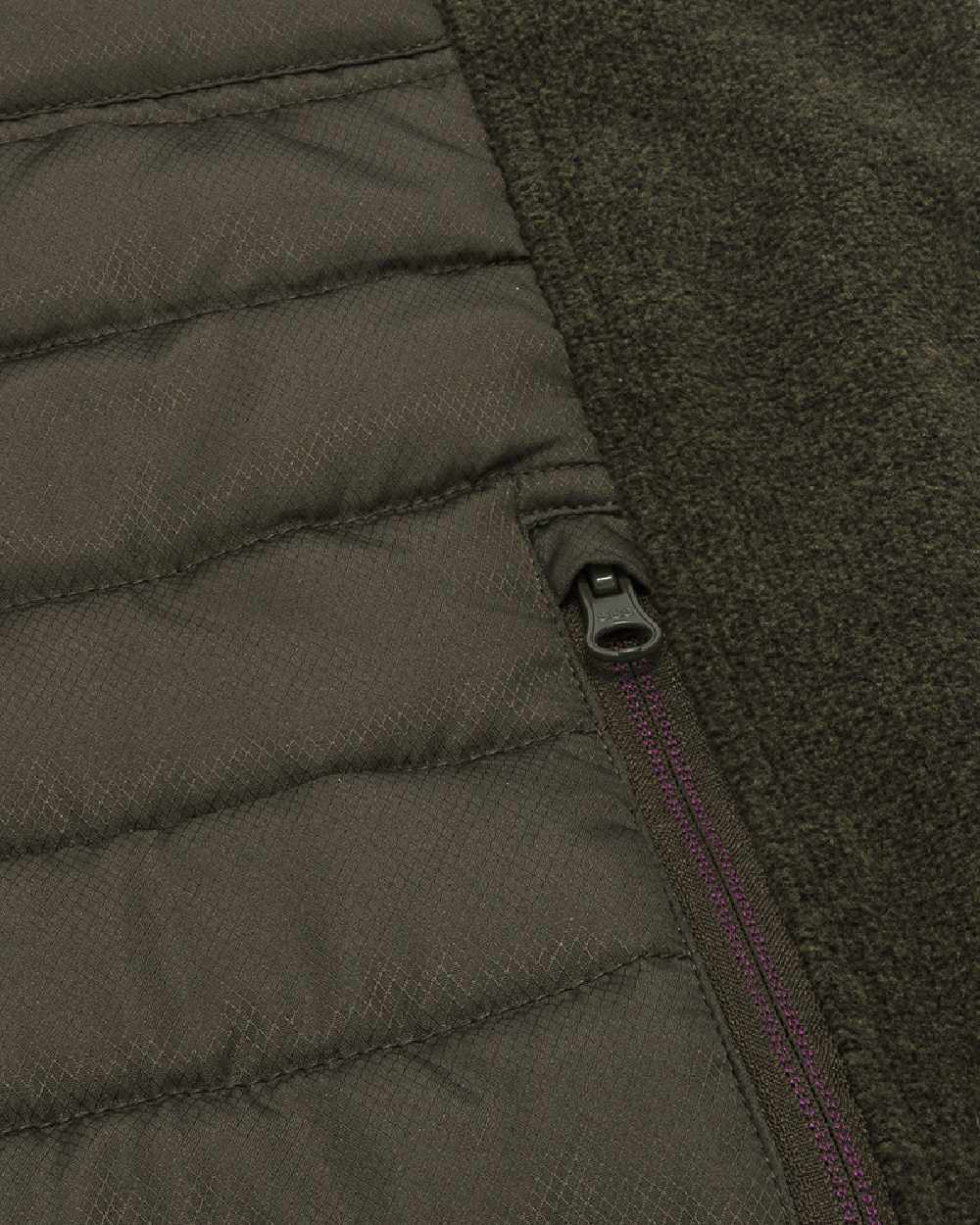 Dark Forest Marl Coloured Hoggs of Fife Mens Melville Hybrid Jacket on white background