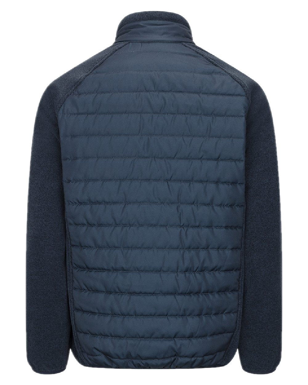 Midnight Navy Marl Coloured Hoggs of Fife Mens Melville Hybrid Jacket on white background