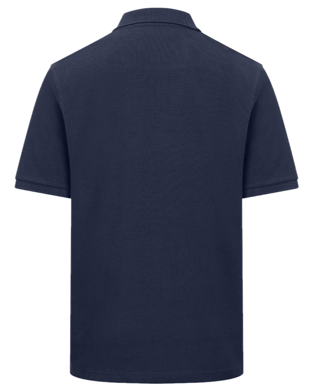 Navy Coloured Hoggs of Fife Mens Newton Pique Polo Shirt on white background