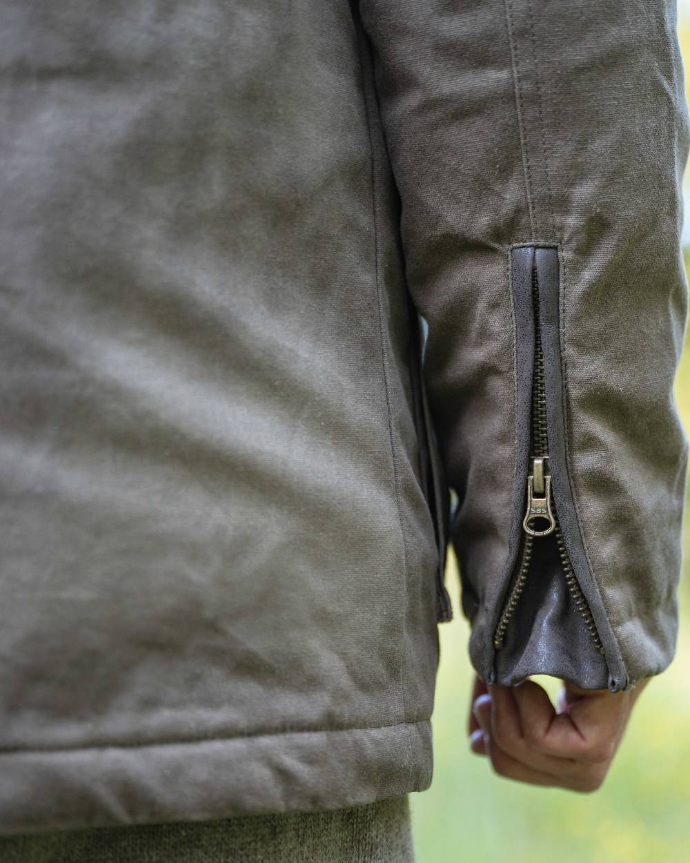 Green Rust Check Coloured Hoggs of Fife Mens Pitcairn Flannel Check Shirt on outdoor background