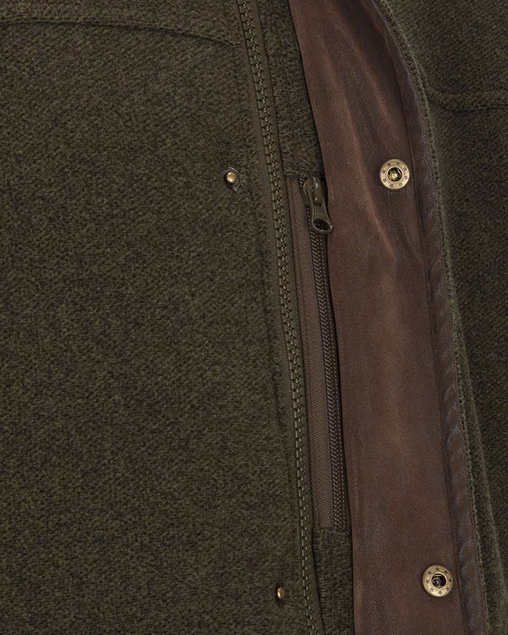 Green coloured Hoggs of Fife Mens Sportsman Pro Fleece Jacket on white background