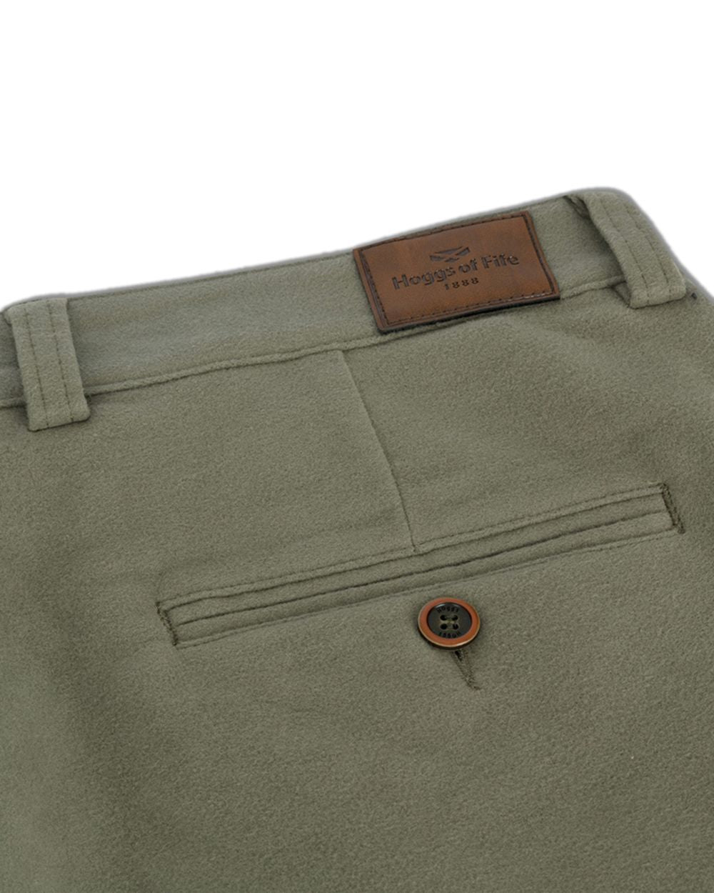 Lovat Coloured Hoggs of Fife Monarch II Moleskin Trousers on white background