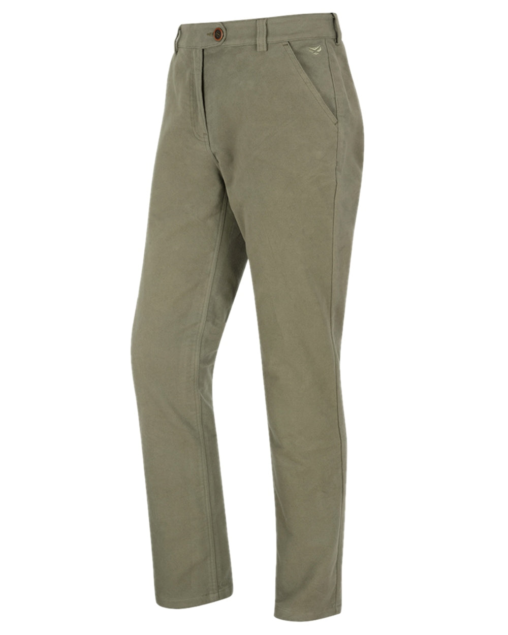 Lovat Coloured Hoggs of Fife Monarch II Moleskin Trousers on white background