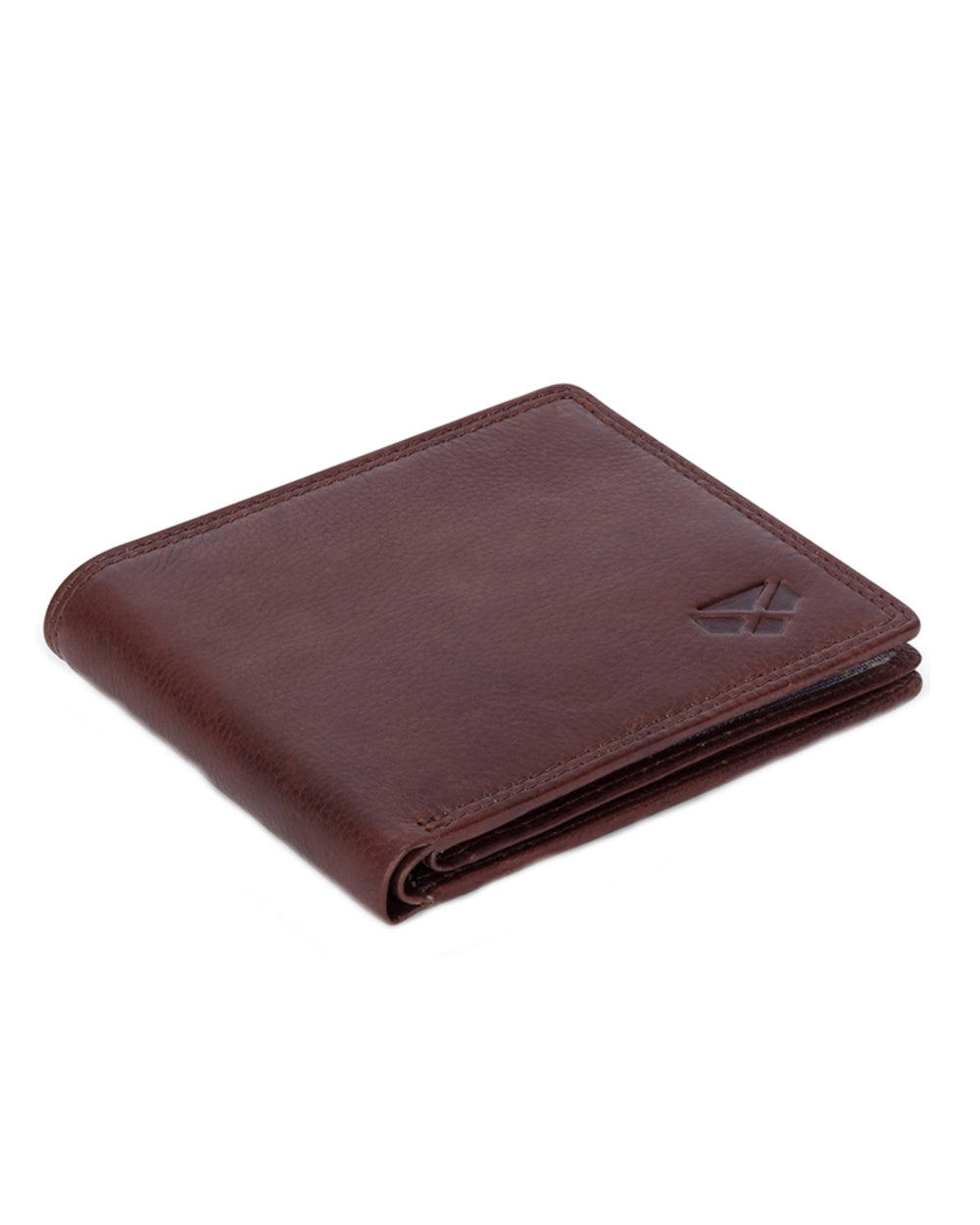 Conker Coloured Hoggs of Fife Monarch Leather Credit Card Wallet on white background