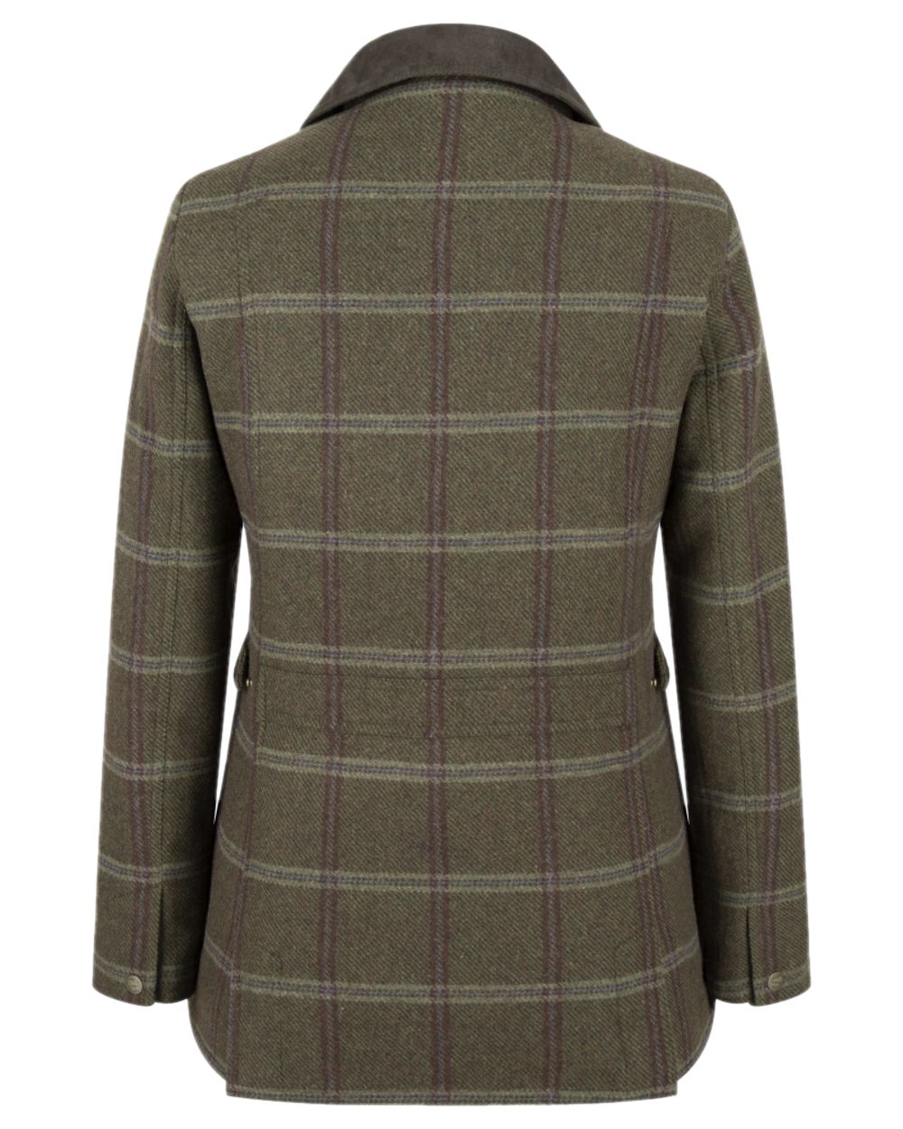 Bracken Tweed Coloured Hoggs of Fife Musselburgh Tweed Field Coat on white background