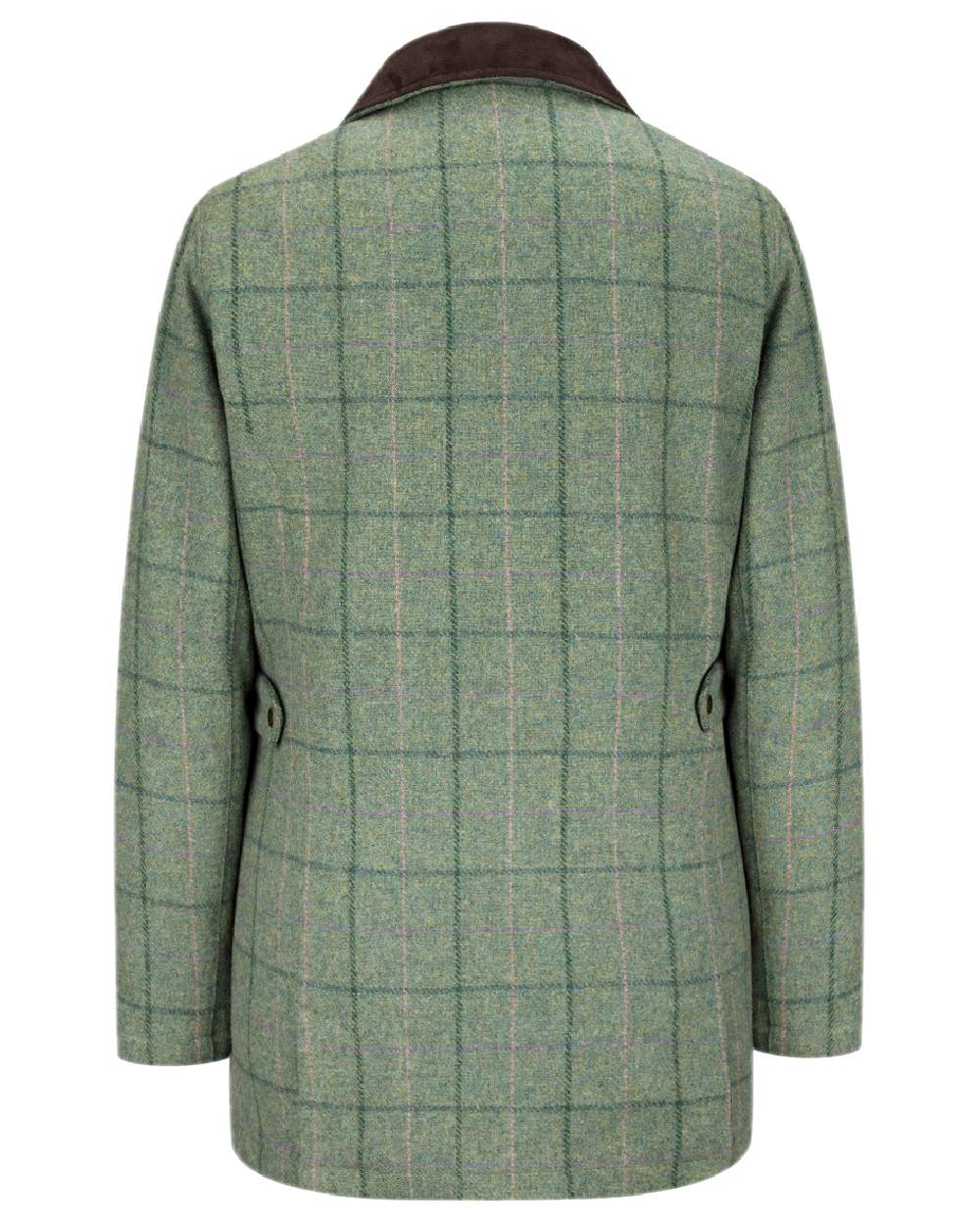 Spring Bracken Coloured Hoggs of Fife Roslin Ladies Technical Tweed Field Coat on white background