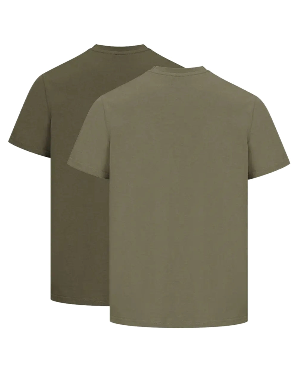 Forest Lovat Coloured Hoggs of Fife Sandwood 2 Pack Cotton T-Shirts on white background