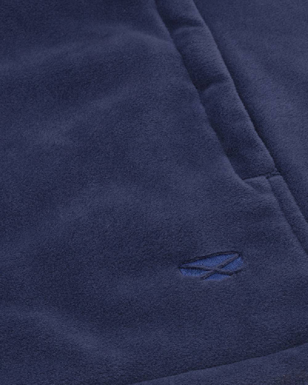 Nordic Blue Coloured Hoggs of Fife Stenton Ladies Fleece Gilet on white background