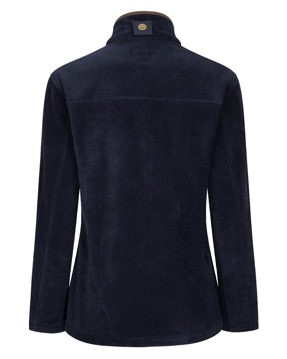 Navy Coloured Hoggs of Fife Stenton Ladies Fleece Jacket on white background