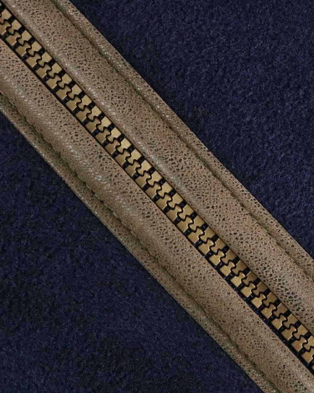 Midnight Navy Coloured Hoggs of Fife Stenton Technical Fleece Jacket on white background