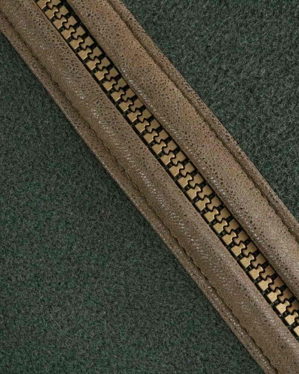 Pine Green Coloured Hoggs of Fife Stenton Technical Fleece Jacket on white background