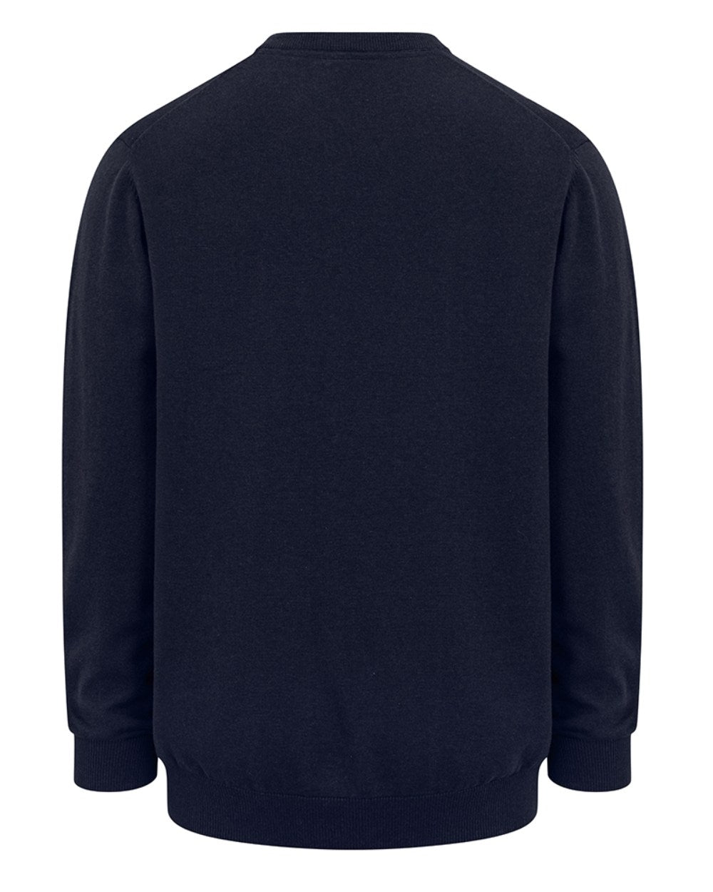 Heather Blue Coloured Hoggs of Fife Stirling II Long Sleeve Pullover on white background
