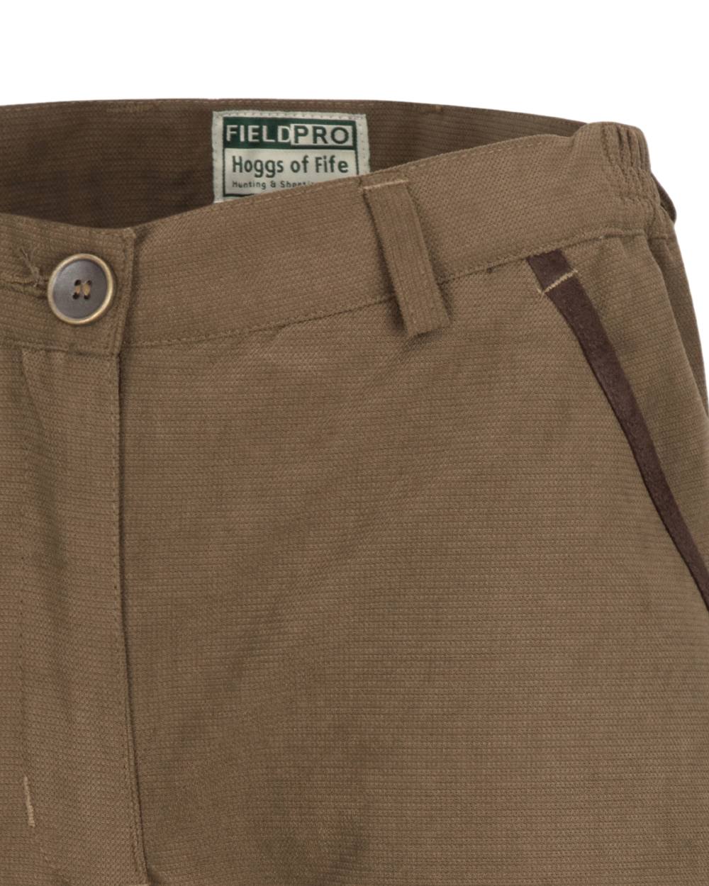 Sage Coloured Hoggs of Fife Struther Ladies Waterproof Trousers on white background