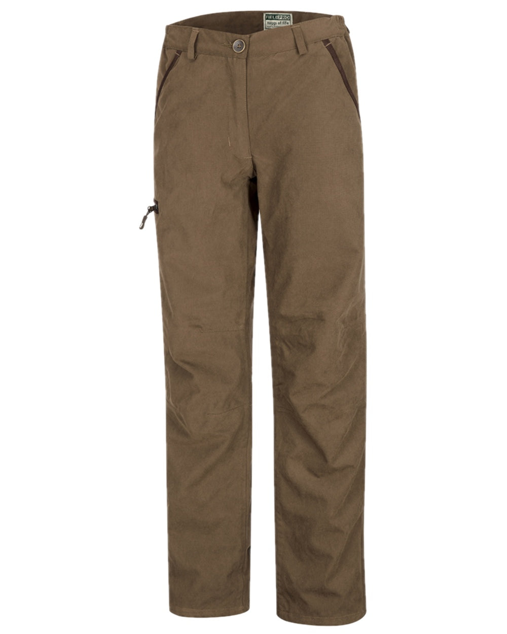Sage Coloured Hoggs of Fife Struther Ladies Waterproof Trousers on white background