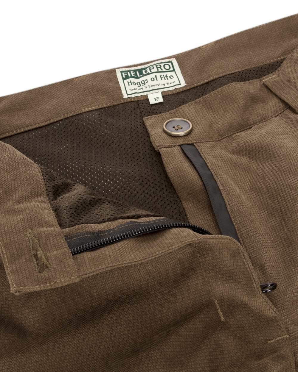 Sage Coloured Hoggs of Fife Struther Ladies Waterproof Trousers on white background