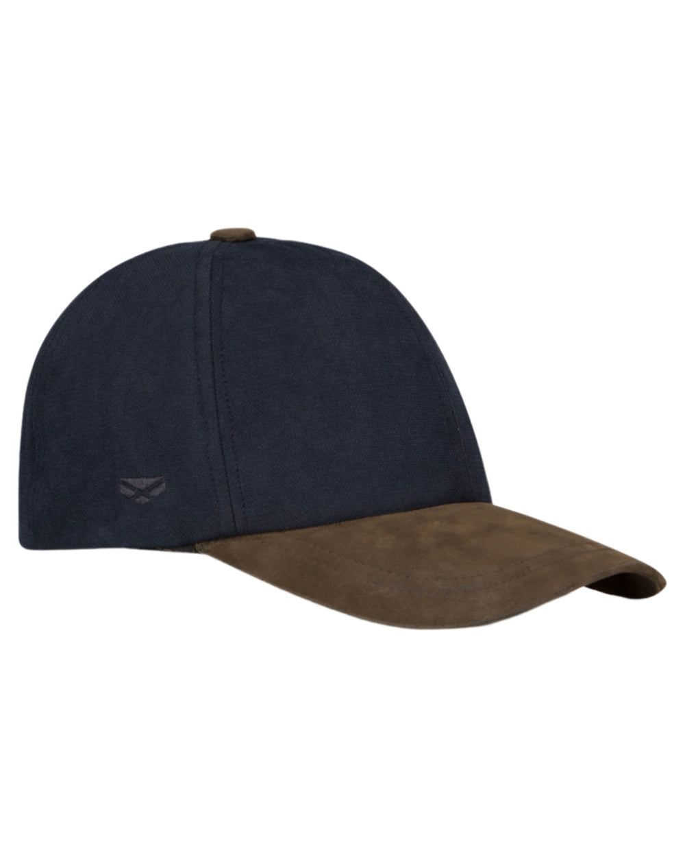 Navy coloured Hoggs of Fife Struther Waterproof Baseball Cap on white background