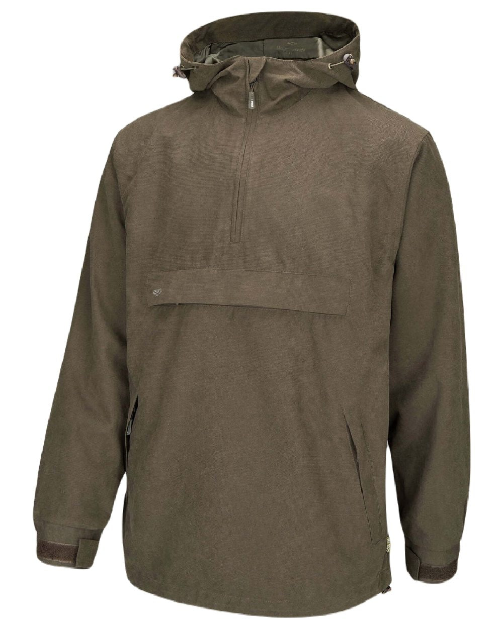Dark Green coloured Hoggs of Fife Struther Waterproof Smock Jacket on white background