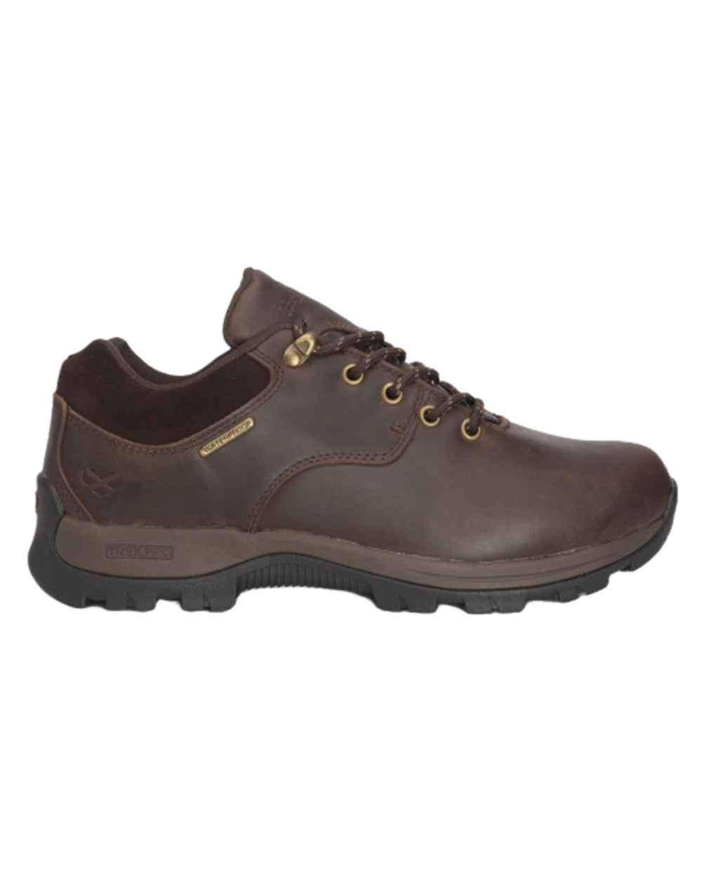 Brown Coloured Hoggs of Fife Torridon Waxy Leather Trek Shoes on white background
