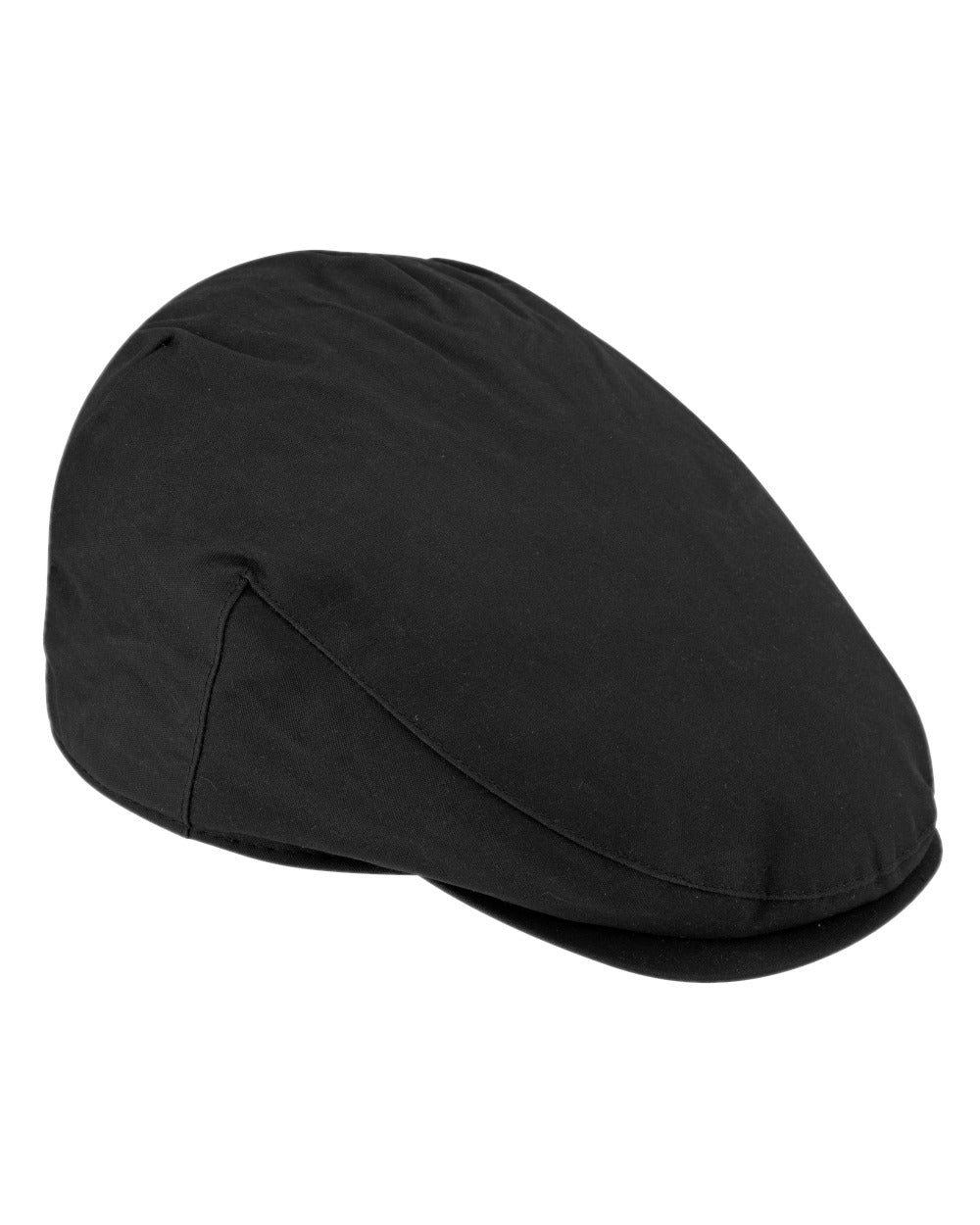 Navy Coloured Hoggs of Fife Wax Flat Cap on white background