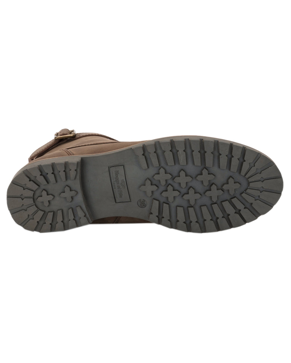 Brown Coloured Hoggs of Fife Womens Bridle Buckle Boots on white background