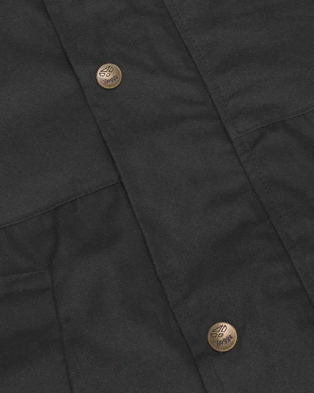 Olive Coloured Hoggs of Fife Woodsman Waxed Jacket on white background