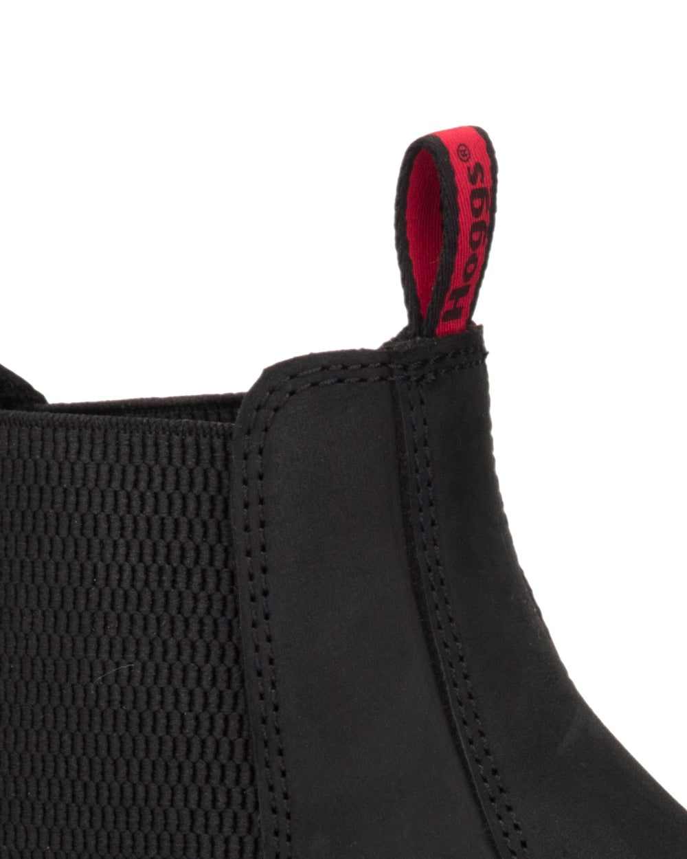 Crazy Horse Black Coloured Hoggs of Fife Zeus Safety Dealer Boots on white background