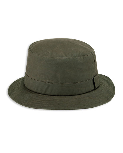 Hoggs of Fife Waxed Bush Hat in Olive 