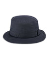 Hoggs of Fife Waxed Bush Hat in Navy #colour_navy