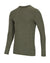 Hoggs of Fife 100% Merino Wool Long Sleeve Crew Neck Base Layer in Green #colour_green