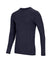 Hoggs of Fife 100% Merino Wool Long Sleeve Crew Neck Base Layer in Navy #colour_navy