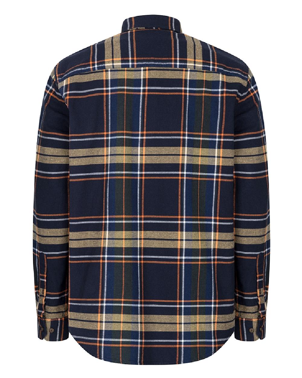Hoggs of Fife Coll Cotton Twill Check Shirt in Navy